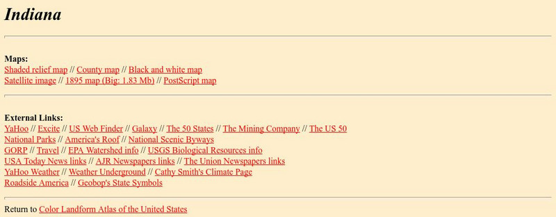 The Johns Hopkins University: Indiana State Maps Handout The Johns Hopkins University: Indiana State Maps Handout