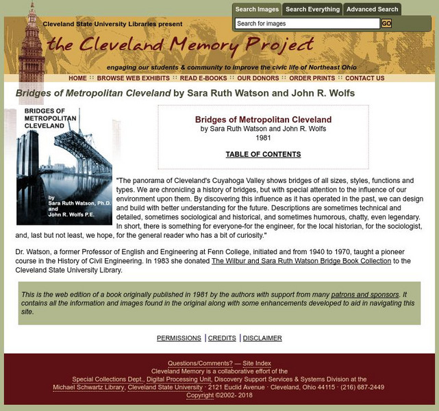 Cleveland Memory Project: Bridges of Metropolitan Cleveland eBook Cleveland Memory Project: Bridges of Metropolitan Cleveland eBook