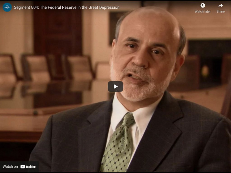 Federal Reserve and You: The Federal Reserve in the Great Depression Instructional Video