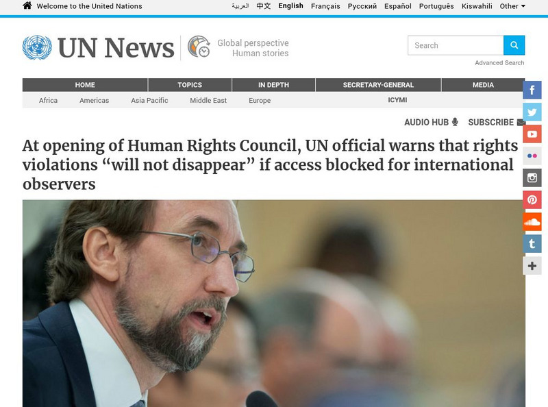 Un: Human Rights Council, Warns That Rights Violations "Will Not Disappear." Article Un: Human Rights Council, Warns That Rights Violations "Will Not Disappear." Article