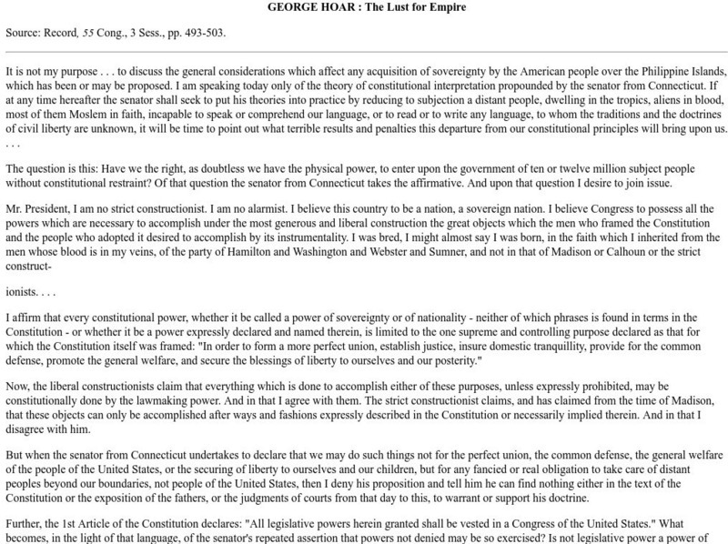 Mt. Holyoke College: The Lust for Empire Primary Mt. Holyoke College: The Lust for Empire Primary