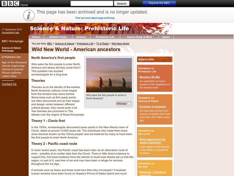 Bbc: North America's First People Website Bbc: North America's First People Website