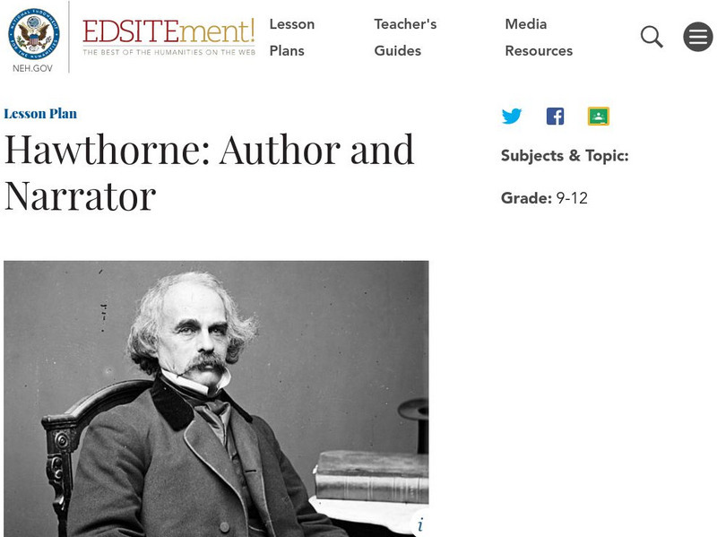 Neh: Edsit Ement: Author and Narrator Lesson Plan Neh: Edsit Ement: Author and Narrator Lesson Plan