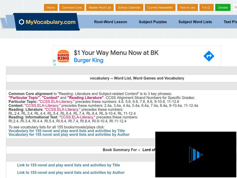 My vocabulary.com: Book Summary for Lord of the Flies Study Guide My vocabulary.com: Book Summary for Lord of the Flies Study Guide