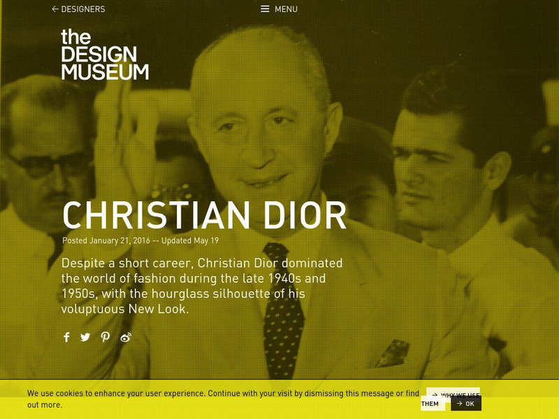 Design Museum: Christian Dior Website Design Museum: Christian Dior Website