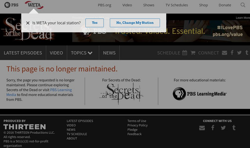 Pbs Teachers:death at Jamestown: Video Clip C 2 Instructional Video