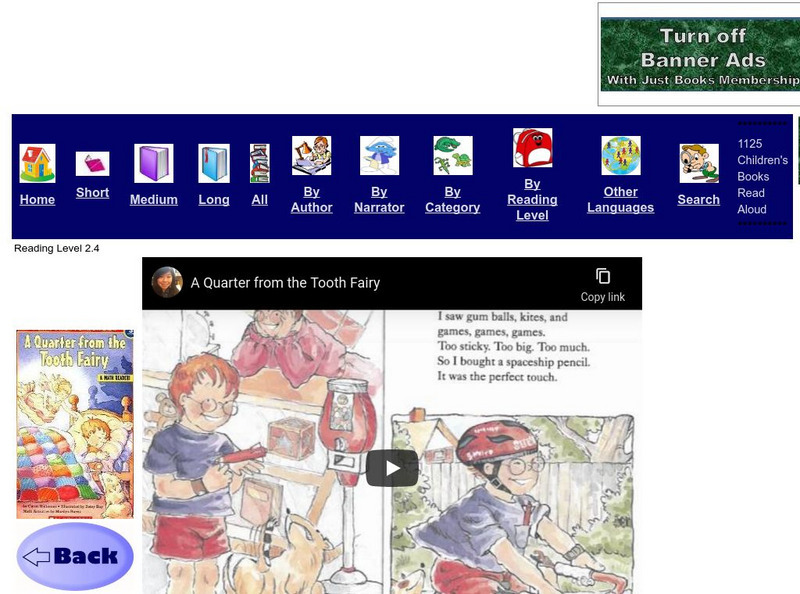 Just Books Read Aloud: A Quarter From the Tooth Fairy Instructional Video Just Books Read Aloud: A Quarter From the Tooth Fairy Instructional Video