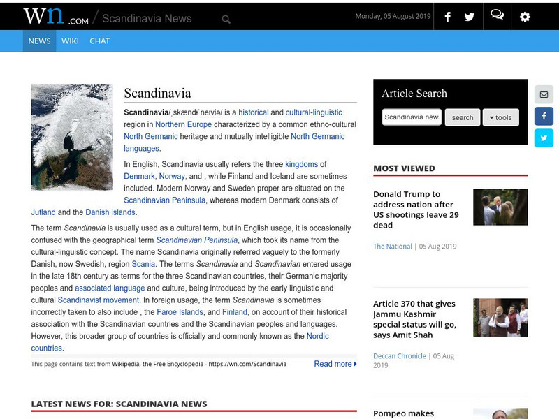 Scandinavia News: Homepage Website Scandinavia News: Homepage Website
