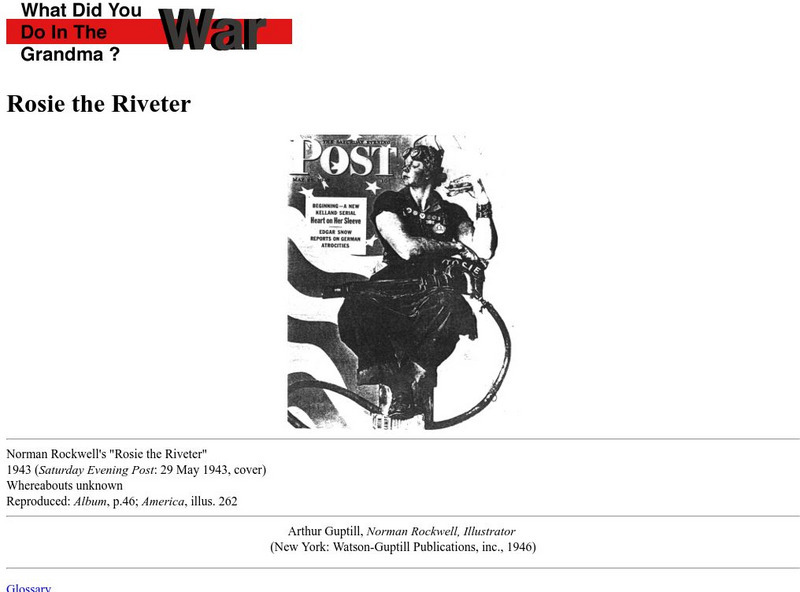 Brown University: Norman Rockwell's "Rosie the Riveter" Graphic Brown University: Norman Rockwell's "Rosie the Riveter" Graphic