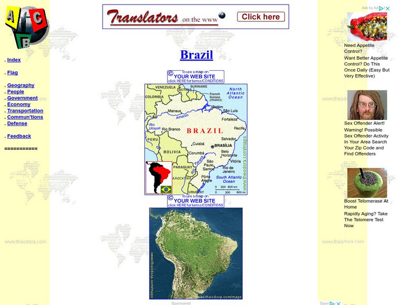 Abc: Maps of Brazil Graphic Abc: Maps of Brazil Graphic