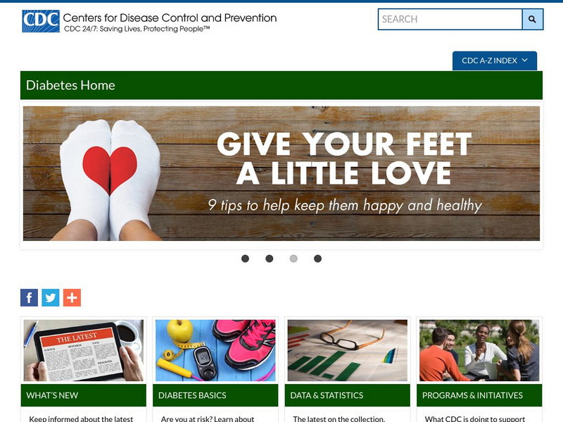 Centers for Disease Control: Diabetes Website
