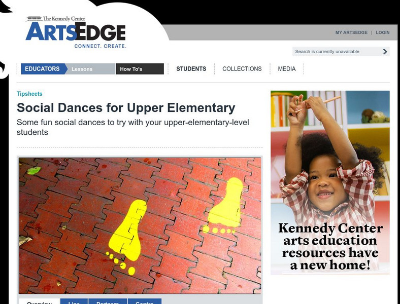 The Kennedy Center: Social Dances for Upper Elementary Lesson Plan The Kennedy Center: Social Dances for Upper Elementary Lesson Plan