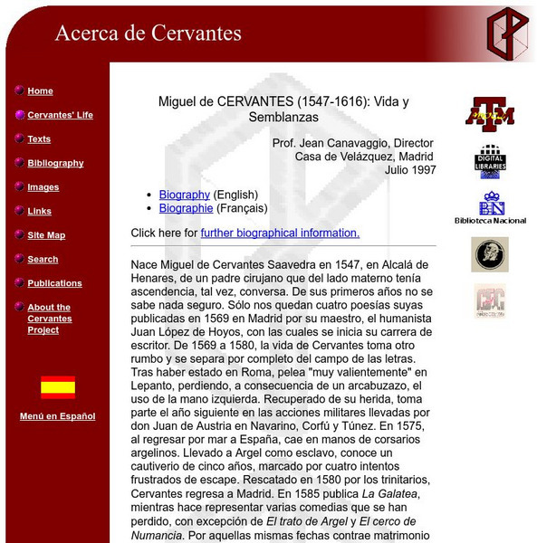 Texas A&m Univ.: Miguel De Cervantes [In Spanish] Activity