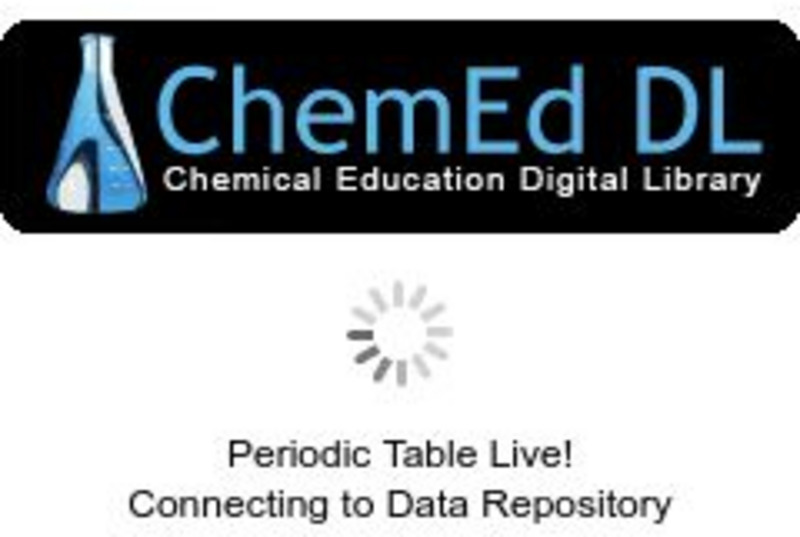 Chemical Education Digital Library: Periodic Table Live! Interactive Chemical Education Digital Library: Periodic Table Live! Interactive