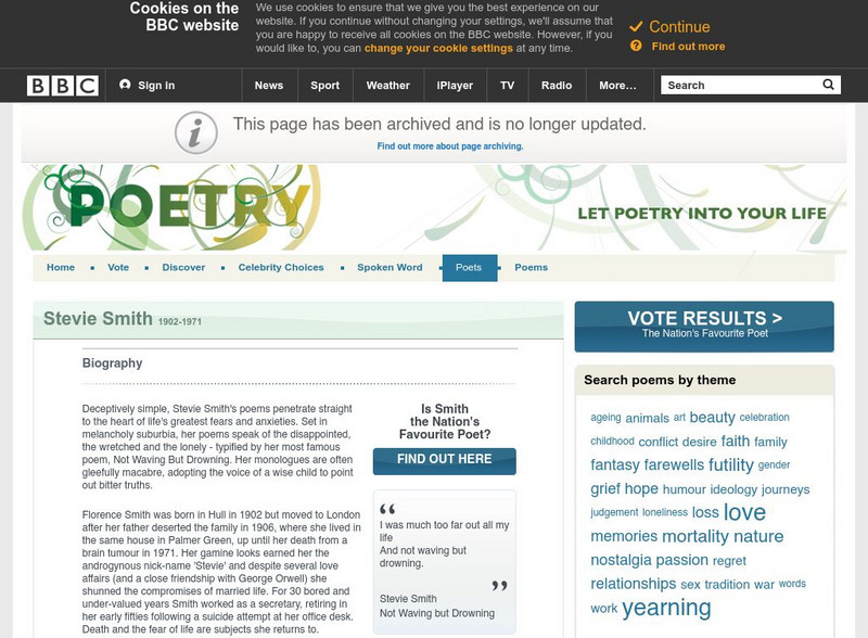 Bb Ci Audio Interviews: Stevie Smith Website Bb Ci Audio Interviews: Stevie Smith Website