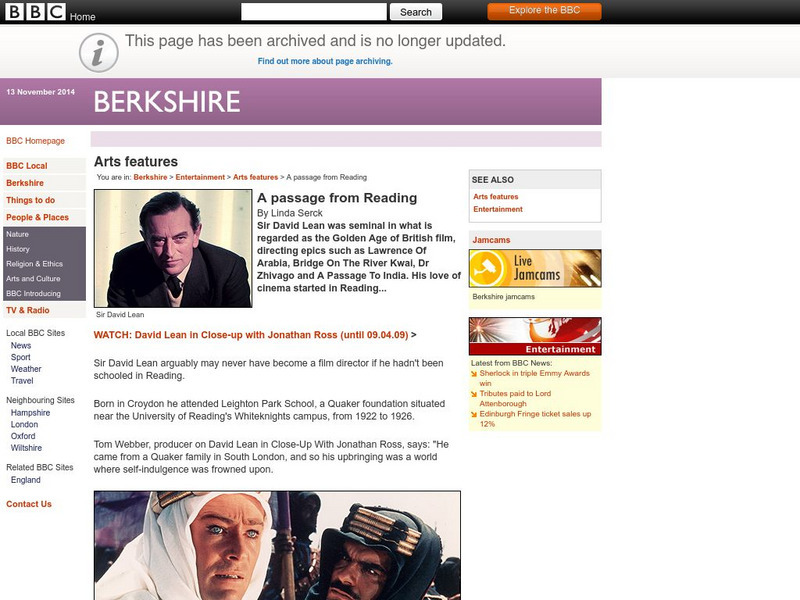 Bb Ci Audio Interviews: David Lean Audio