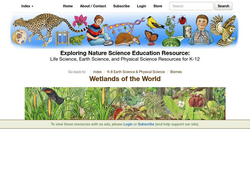 Exploring Nature Educational Resource: Wetlands of the World Handout Exploring Nature Educational Resource: Wetlands of the World Handout