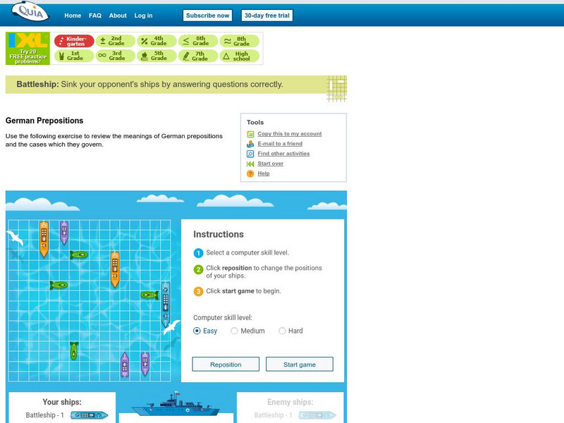 Quia: German Prepositions Interactive Quia: German Prepositions Interactive