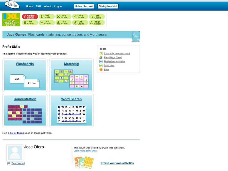 Quia: Prefix Skills Interactive Quia: Prefix Skills Interactive