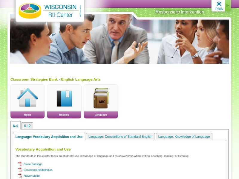 Wisconsin Rt I Center: Language Resources [Pdf] Professional Doc