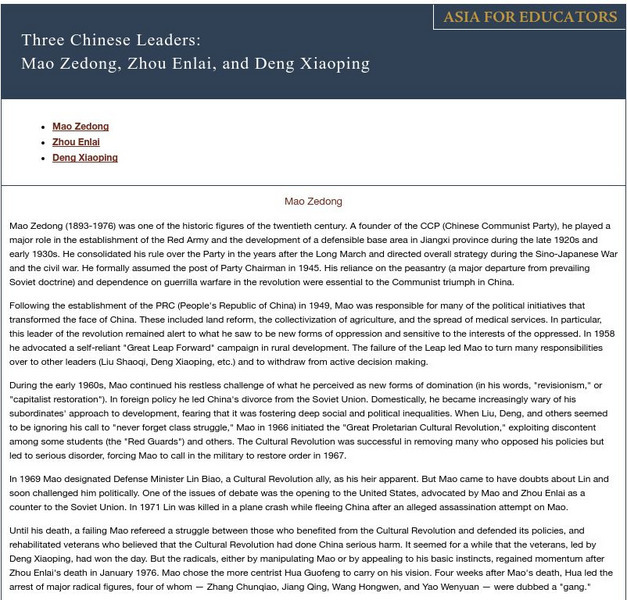 Deng Xiaoping and the Fate of the Chinese Revolution Handout