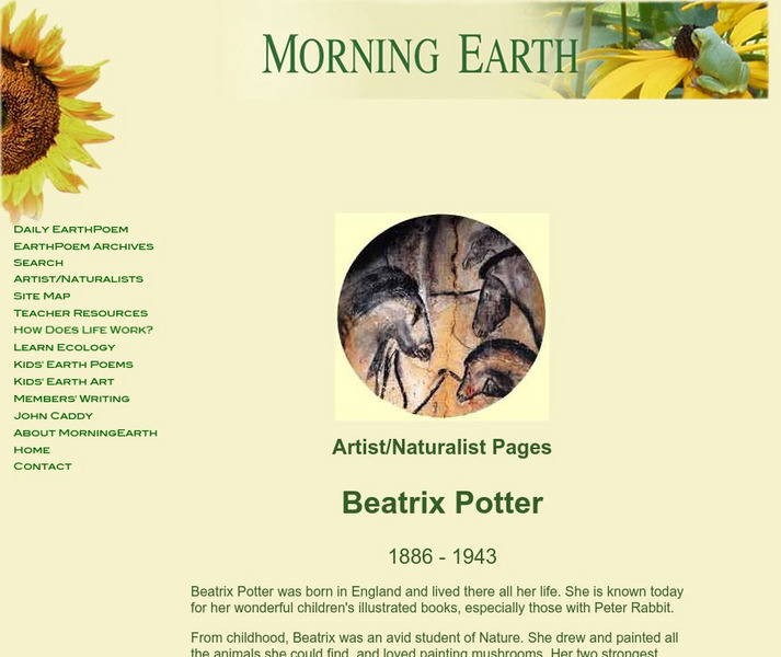 Morning Earth: Beatrix Potter Activity
