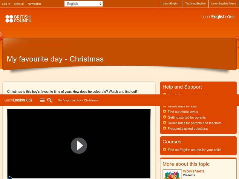 British Council: Learn English Kids: Christmas Day Interactive British Council: Learn English Kids: Christmas Day Interactive