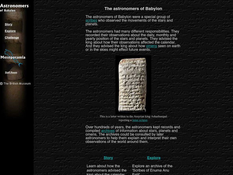 Mesopotamia: Astronomer: Astronomers of Babylon Website Mesopotamia: Astronomer: Astronomers of Babylon Website