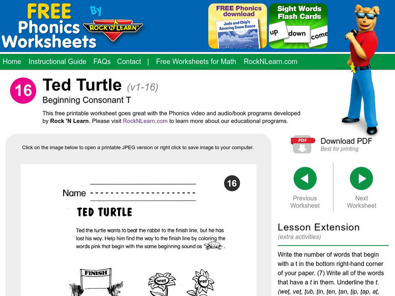 Rock 'N Learn: Ted Turtle Unknown Type Rock 'N Learn: Ted Turtle Unknown Type