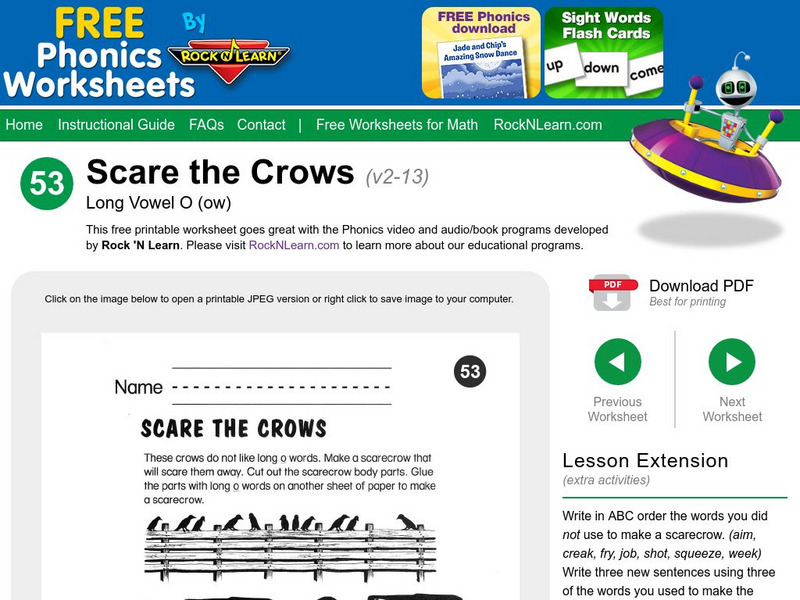 Rock 'N Learn: Scare the Crows Unknown Type Rock 'N Learn: Scare the Crows Unknown Type