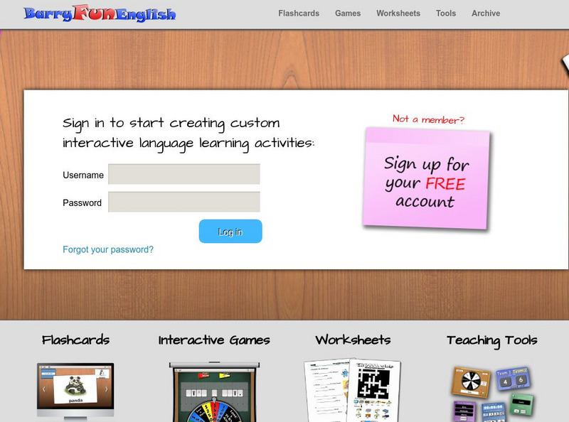Barry Fun English: Esl Resources Website