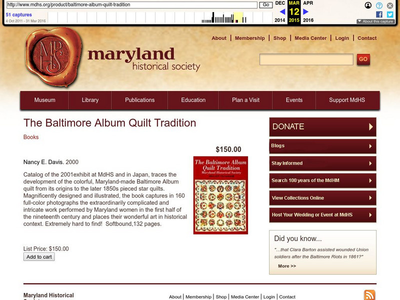 The Baltimore Album Quilt Tradition Website The Baltimore Album Quilt Tradition Website