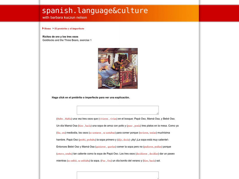 Spanish Language & Culture: Preterite and Imperfect (Part 1) Unit Plan Spanish Language & Culture: Preterite and Imperfect (Part 1) Unit Plan