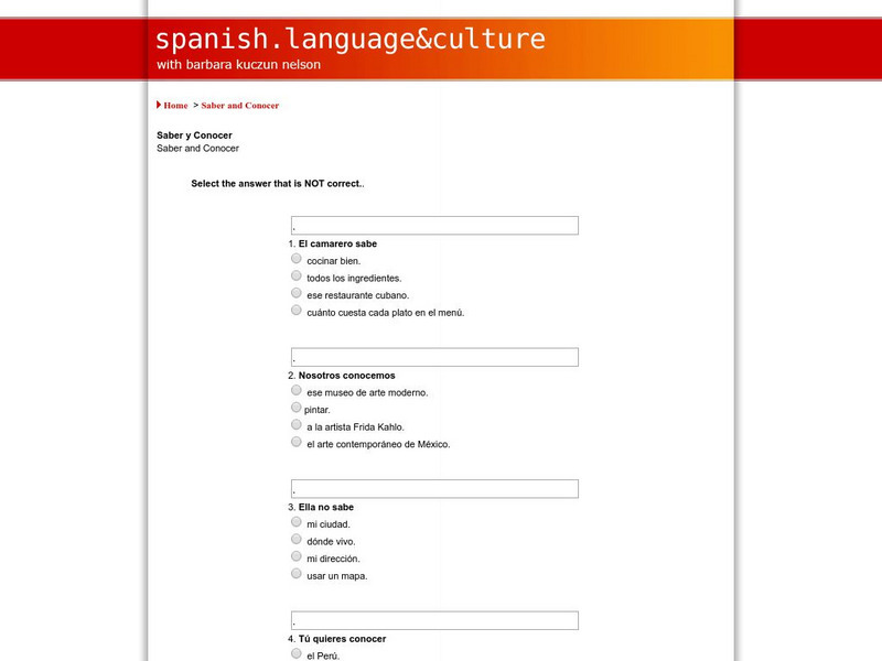 Spanish Language & Culture: Saber and Conocer (Part 2) Unit Plan Spanish Language & Culture: Saber and Conocer (Part 2) Unit Plan