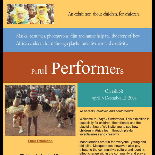 National Museum of African American History: Playful Performers Website National Museum of African American History: Playful Performers Website