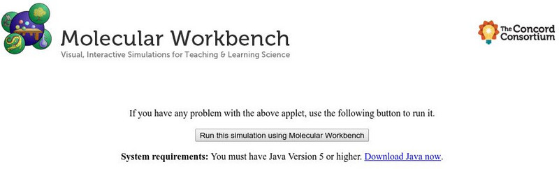 Concord Consortium: Molecular Workbench: Sputtering Interactive