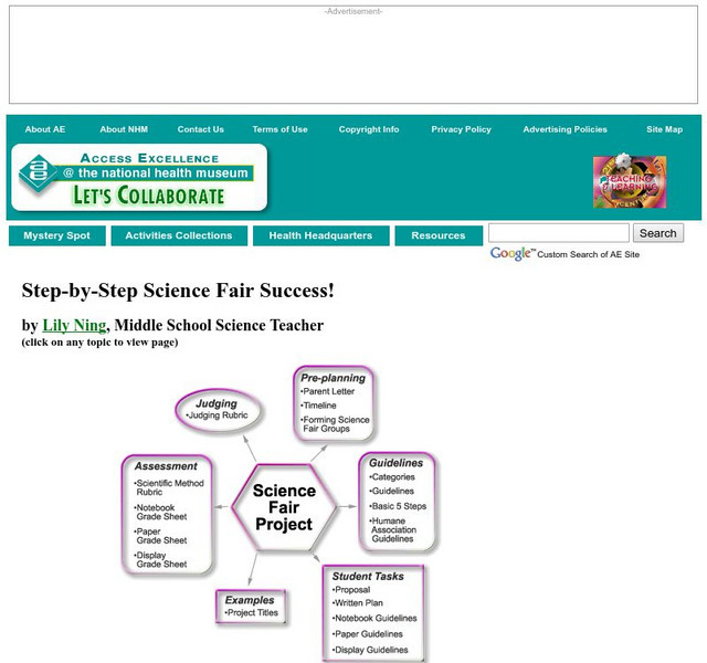 Access Excellence: Step by Step Science Fair Success Activity Access Excellence: Step by Step Science Fair Success Activity