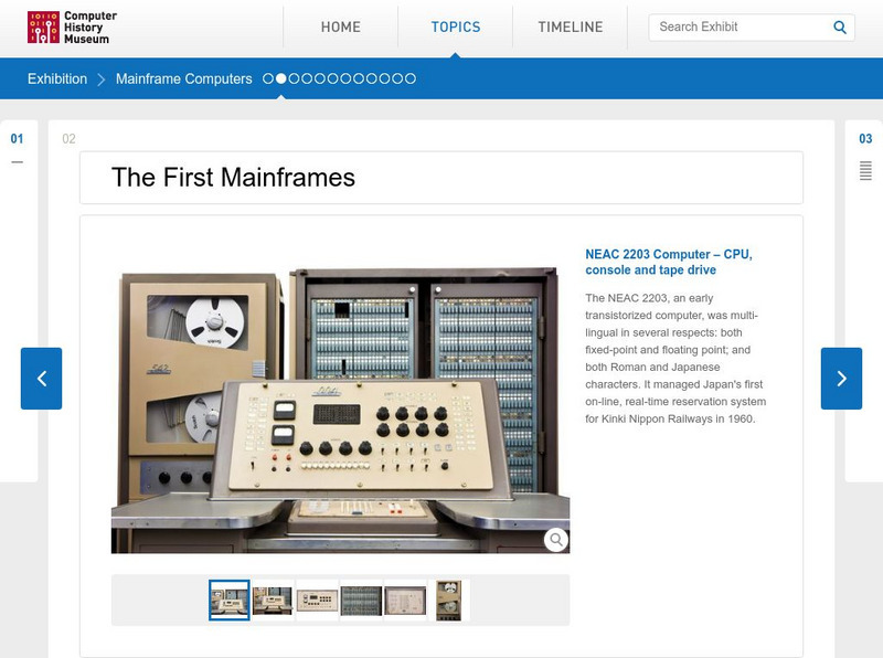 Computer History Museum: Model 7094 Console Website