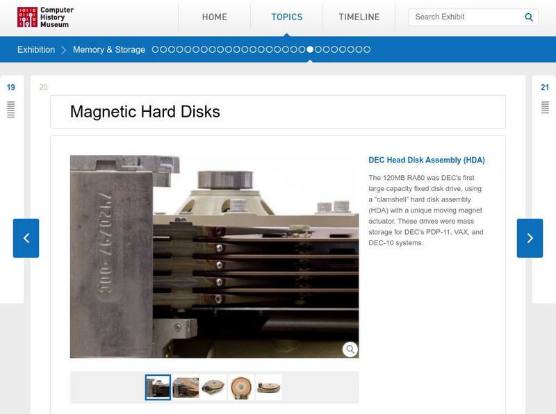 Computer History Museum: Magnetic Disks Handout Computer History Museum: Magnetic Disks Handout