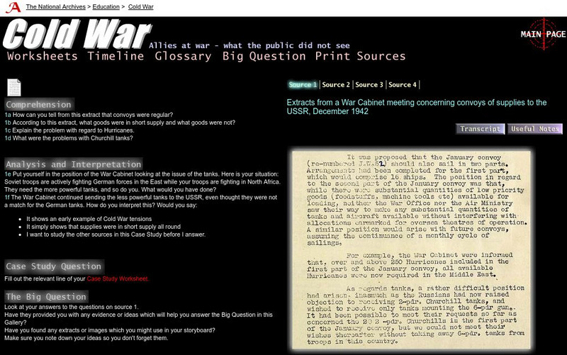 Cold War: Allies at War What the Public Did Not See Unit Plan Cold War: Allies at War What the Public Did Not See Unit Plan