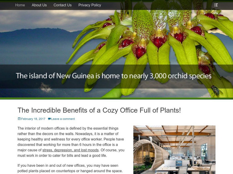 Papua New Guinea Orchid News: Table of Contents Handout Papua New Guinea Orchid News: Table of Contents Handout