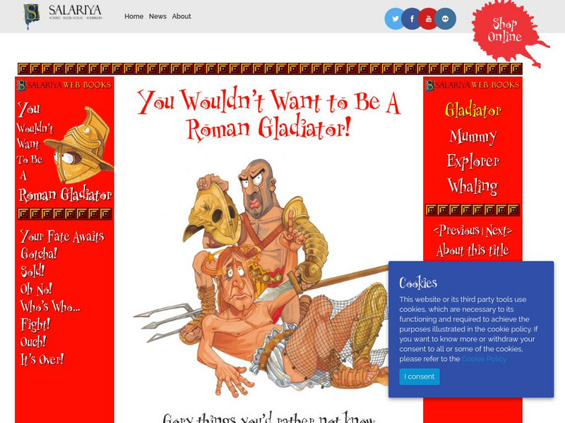 Salariya Book Company: You Wouldn't Want to Be a Roman Gladiator! eBook Salariya Book Company: You Wouldn't Want to Be a Roman Gladiator! eBook