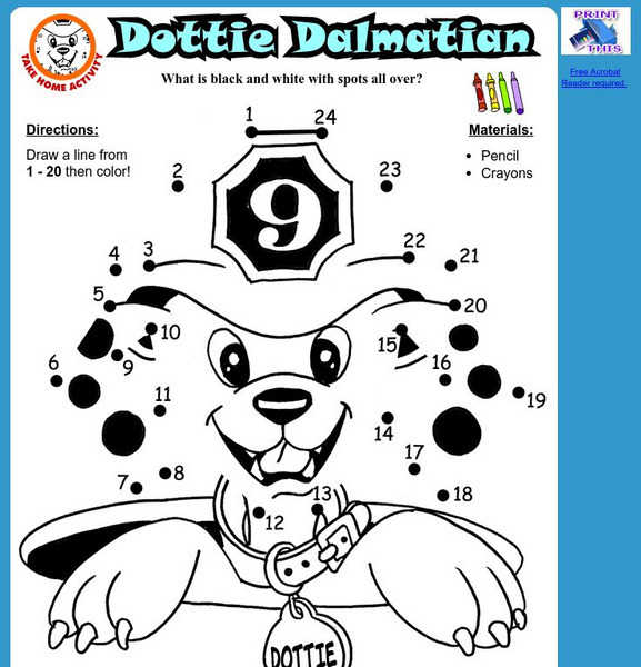 Storyplace: Dottie Dalmatian Activity