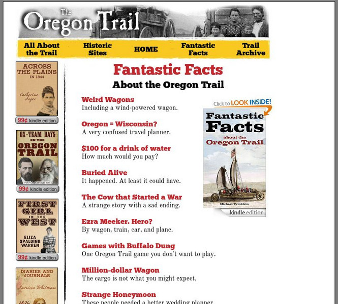 The Oregon Trail: Fantastic Facts About the Oregon Trail Website The Oregon Trail: Fantastic Facts About the Oregon Trail Website