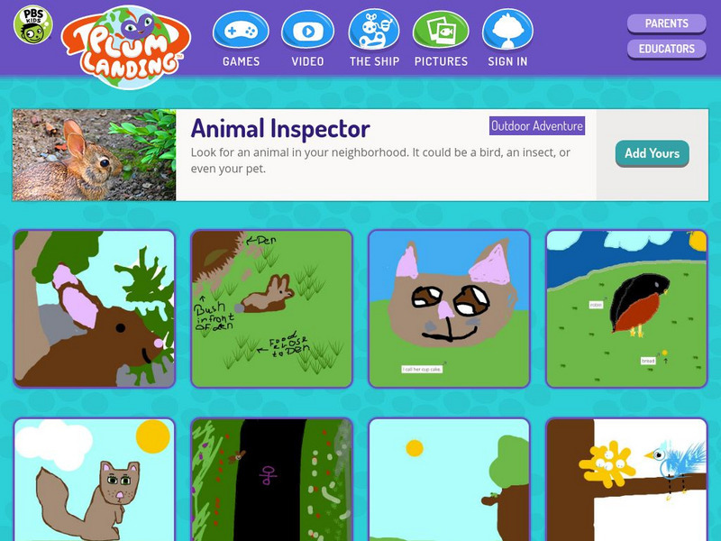 Pbs Kids: Plum Landing: Animal Inspector Activity Pbs Kids: Plum Landing: Animal Inspector Activity