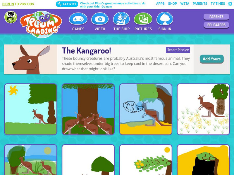 Pbs Kids: Plum Landing: The Kangaroo Activity Pbs Kids: Plum Landing: The Kangaroo Activity