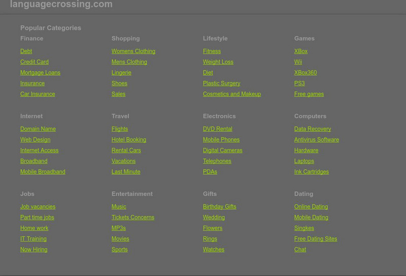 Language Crossing: About Bolivia Website Language Crossing: About Bolivia Website