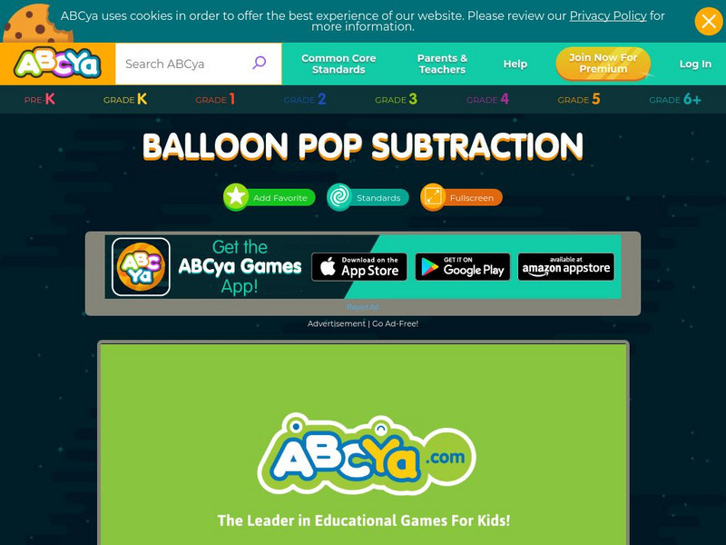 Ab Cya: Balloon Pop Subtraction Interactive Ab Cya: Balloon Pop Subtraction Interactive