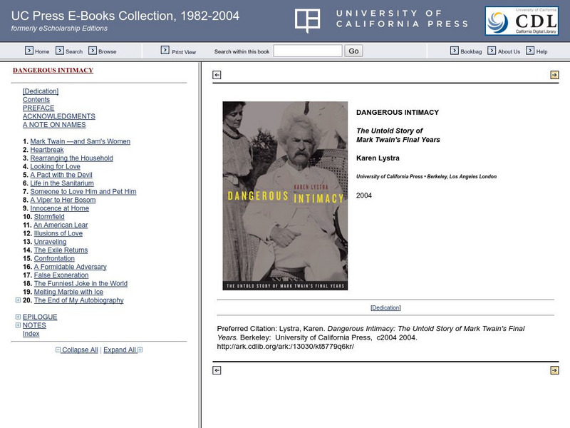 Dangerous Intimacy: The Untold Story of Mark Twain's Final Years eBook