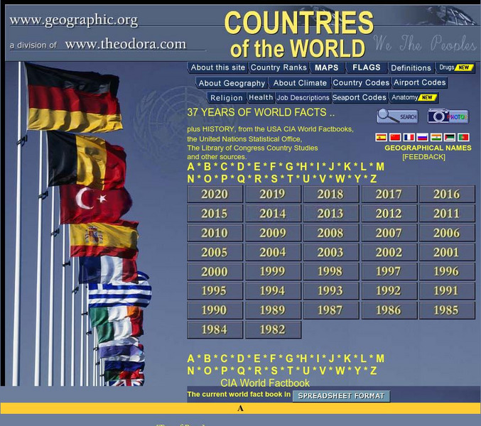 Geographic.org: Country Profiles Website